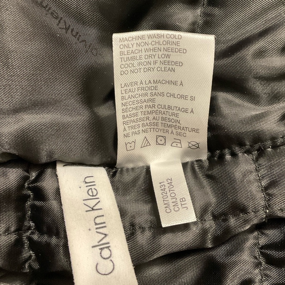 Calvin Klein Black Classic Ripstop Bomber Jacket Men’s S - Picture 9 of 10